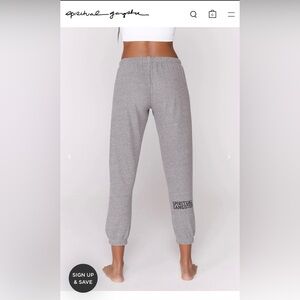 Grey spiritual gangster sweat pants
